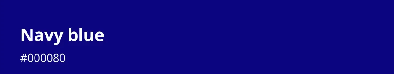 Navy Blue Color Code Hex