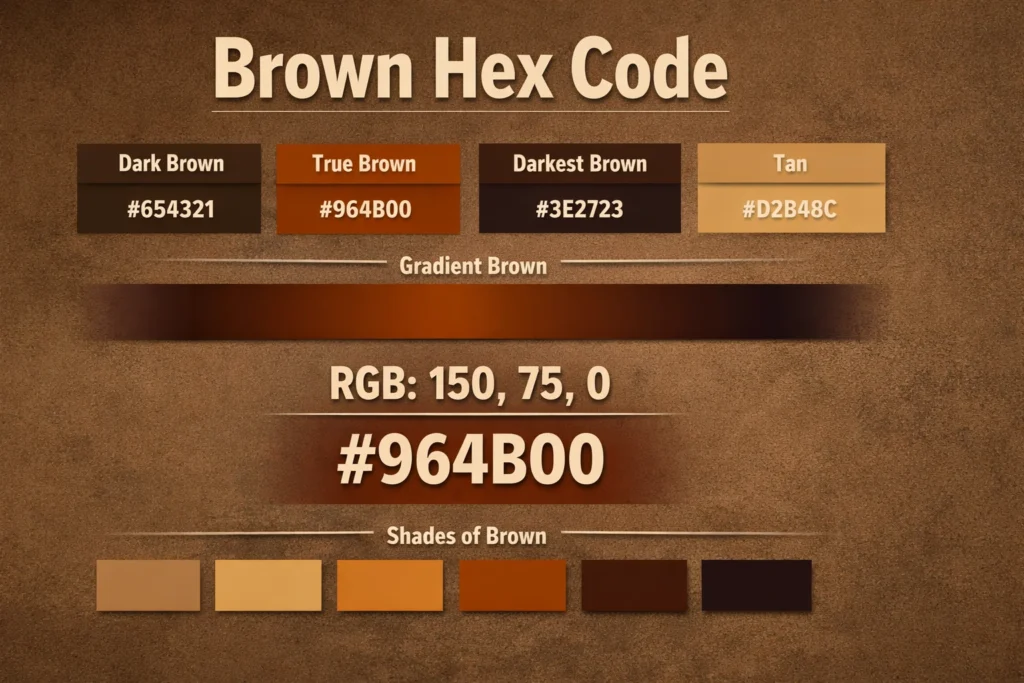 brown hex code complete guide