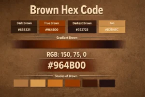 brown hex code complete guide