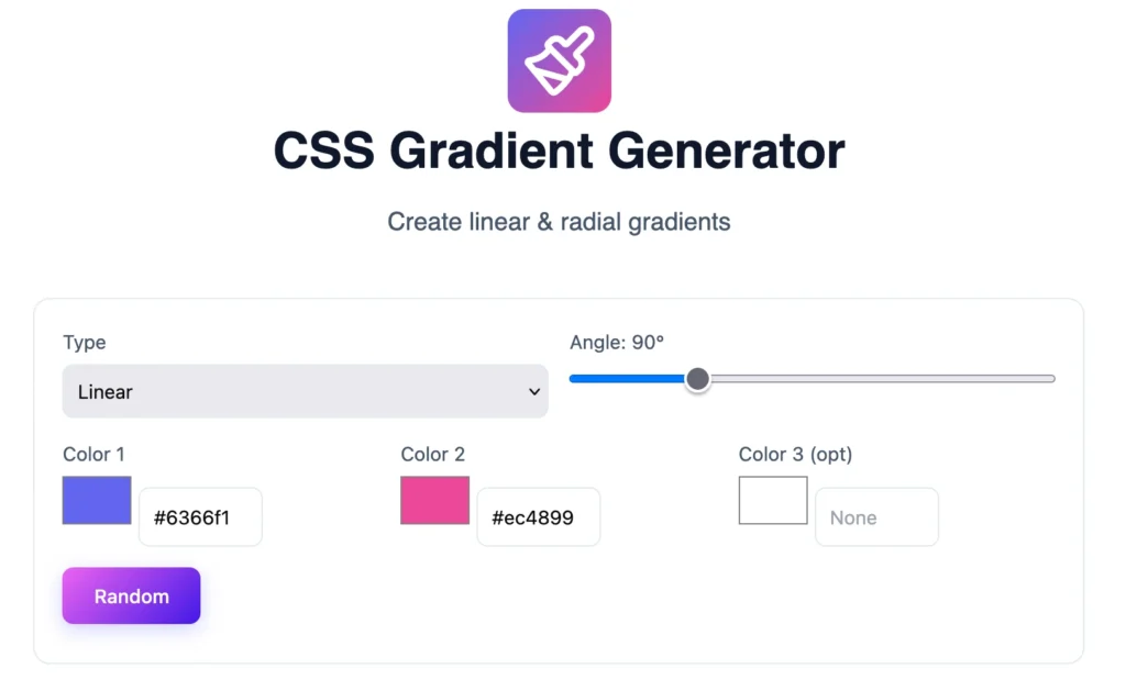 css color gradient generator