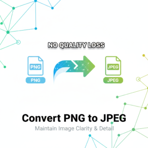 convert PNG to JPEG without quality loss
