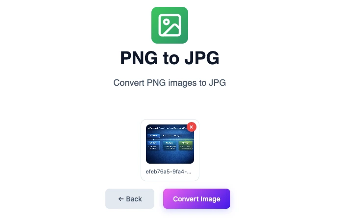 PNG to JPEG conversion