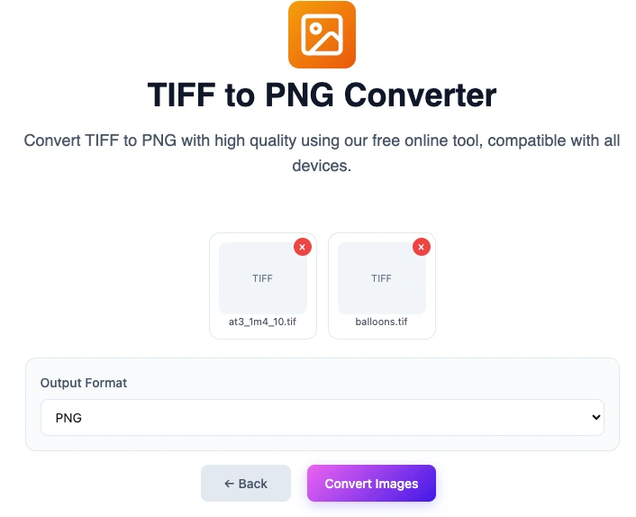bulk convert tiff files