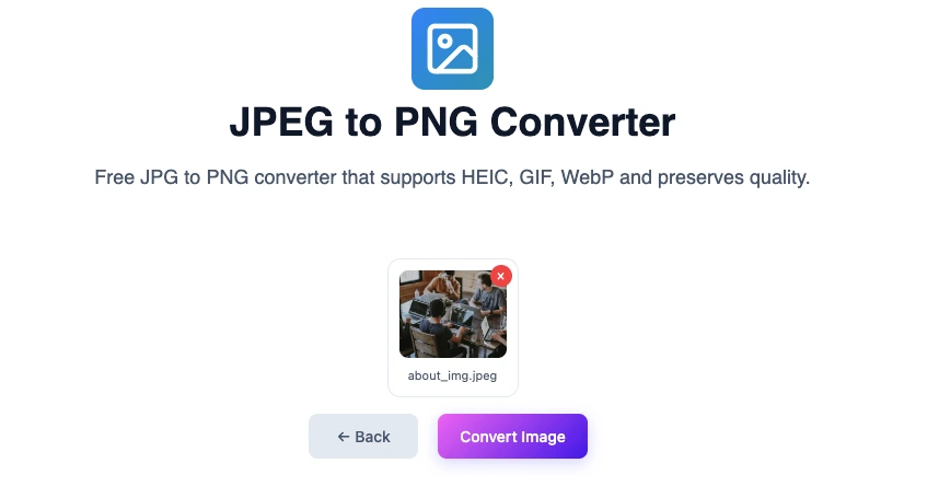 convert single jpg to png using online image converter
