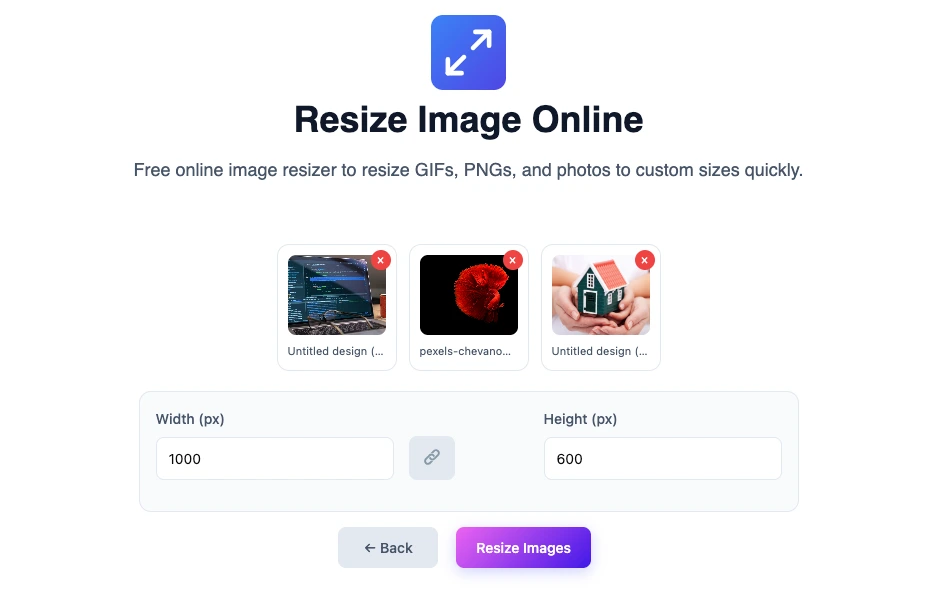 Bulk image resize